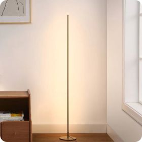 Gold Modern 57-inch Slim Bar-Shaped Dimmable LED Corner Floor Lamp