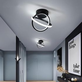 lack Led Ceiling Light, 6000K Lighting Fixtures, Metal Creative Design Lamp for Living Room Bedroom Corridor Aisle Hallway (Cool White), CL-JCYXB