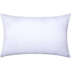 Premium Pillow Stuffer Sham Rectangle For Decorative Cushion Bed Couch Sofa (Option: White)